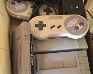 Super Nintendo System with Two Games