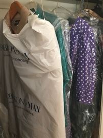 •	Selection of vintage clothing from the 1950’s-1980’s. Lots of silk and beaded cashmere sweaters! 