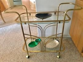 art deco bar cart