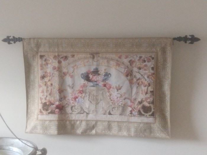 Vintage French wall tapestry.