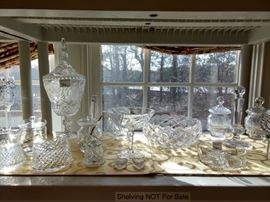 Waterford and vintage cut crystal thingys.