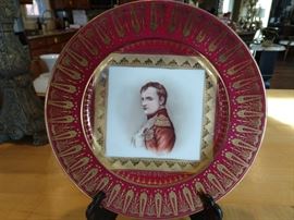 Hand painted Victoria Carlsbad (Austria) plate, by Ferrier.
