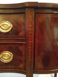 Close-up shot of the fine inlay details.