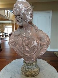 Close-up shot of Lovely terra cotta Marie.