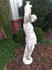Lovely stone-faced "Rebecca" who has stood guard at the front door of this house for several years, can now be taken to your home for your own special guardian. How special is that?!