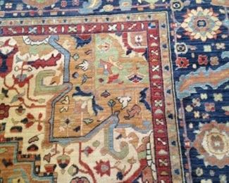 Brilliantly colored 9 feet 4 inches x 13 feet rug