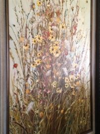 Fresh spring flowers - framed art
