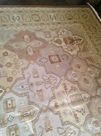 Extra large Sumak Kelim handmade 100% wool rug - 9 feet 9 inches x 13 feet 6 inches