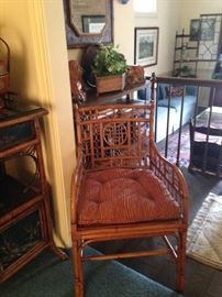 Antique bamboo chair