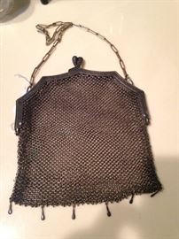 Antique mesh purse