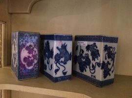 Asian style vases