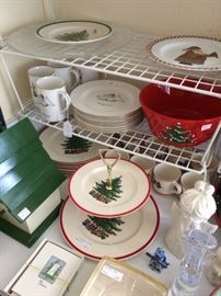Christmas serving dishes