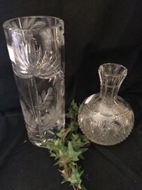 Lovely vase and carafe 