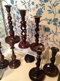 More barley twist candle holders