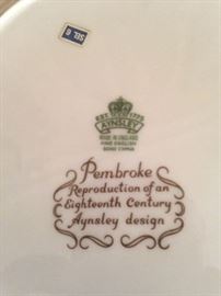 Aynsley "Pembroke" English bone china