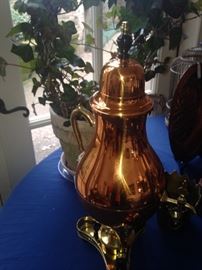Copper coffee urn