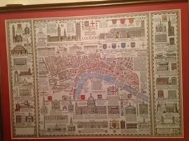 Framed art - "The Heritage Buildings of London"