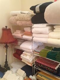Some of the many linens