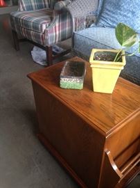 Small side table with room for magazines