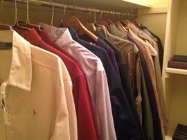 Men's shirt and coat selections