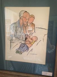 Dr. Read was a pediatrician, and he and Mrs. Read loved collecting original art depicting children.