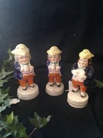 Staffordshire Toby pepper pots