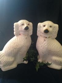 Pair of Staffordshire dogs