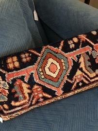 Another pillow made from rug remnants