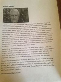  . . . about the artist