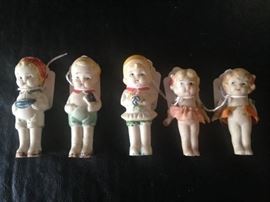 Antique bisque miniature dolls
