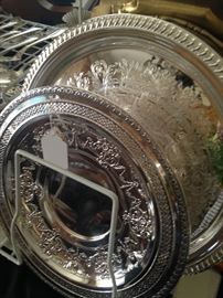 Some of the silver plate trays