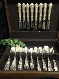 Gorgeous set of Gorham Strasbourg sterling silver dinnerware