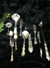 Additional Gorham sterling and silver plate serving pieces