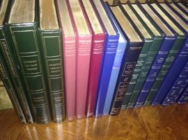 Handsome set of 40 leather bound Derrydale Press Hunting Stories (rare to have the whole set)
