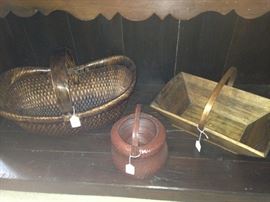 Antique baskets