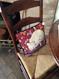 Antique rush seat chair