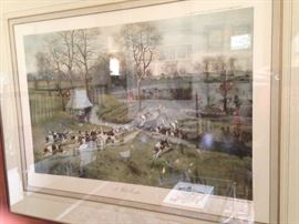 "A Hot Scent" (classic English hunt scene)