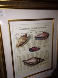 One of two framed pictures with shelves