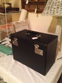 Black Featherweight portable sewing machine