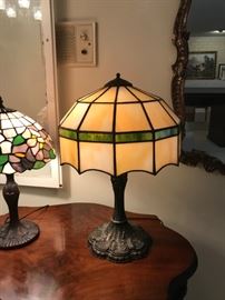 #3	Radio Table w/ball & Claw Feet  33x22x29	 $275.00 
#4	Green/Yellow Tiffany Style Lamp - Heavy	 $125.00 
#5	Purple/Pink Flower Tiffany Style Lamp 	 $75.00 
