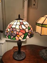 #3	Radio Table w/ball & Claw Feet  33x22x29	 $275.00 
#4	Green/Yellow Tiffany Style Lamp - Heavy	 $125.00 
#5	Purple/Pink Flower Tiffany Style Lamp 	 $75.00 
