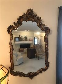 #6	Gold Framed Mirror   28x47	 $50.00 
