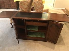 #12	Wood Flip-top Server w/2 door and 2 pull-out drawers	 $175.00 
