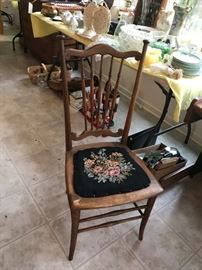 #28	Needlepoint Chair as is	 $40.00 
