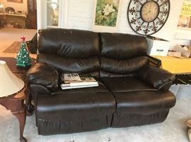 #32	Rocking Loveseat Pleather (rocks separately - 66" wide as is)	 $25.00 
