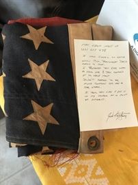 #39	Flag flown from mast of USS LST 478 w/48 stars	 $100.00 
