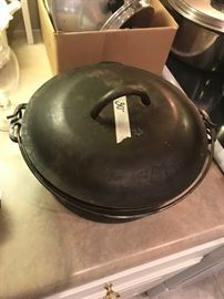 #44	Cast Iron Dutch Oven no 8	 $30.00 
