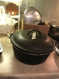 #44	Cast Iron Dutch Oven no 8	 $30.00 
