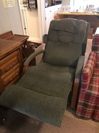 #49	Lazy Boy Green Recliner	 $75.00 
