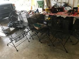 #55	(4) Bouncy Chairs w/wrought iron Black Table  	 $150.00 
#55-1	(2) Bouncy Chairs    $75 Each	 $150.00 
